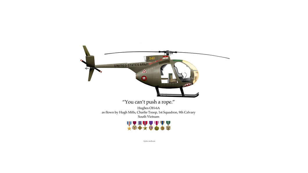 Artifact of History: “You can’t push a rope” reflects Army “Aero Scout” Hugh Mills’ particular philosophy on maintaining high standards of command.
